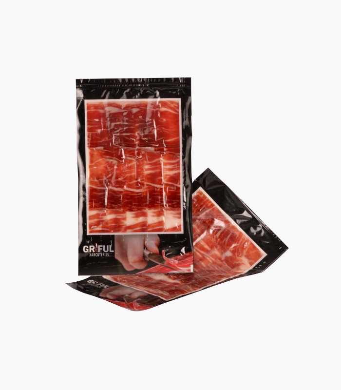 JAMÓN IBÉRICO JUAN MANUEL CORTADO A CUCHILLO (100 GR)